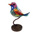 thumbnail image 3 of Stained Birds On Branch Metal Birds On A Branch Stained Glass Birds On Branch Desktop Bird Figurines Decorations for Living Room Bird Gifts Bird Decor for Home Colorful Flower Bird Group Decorations, 3 of 9