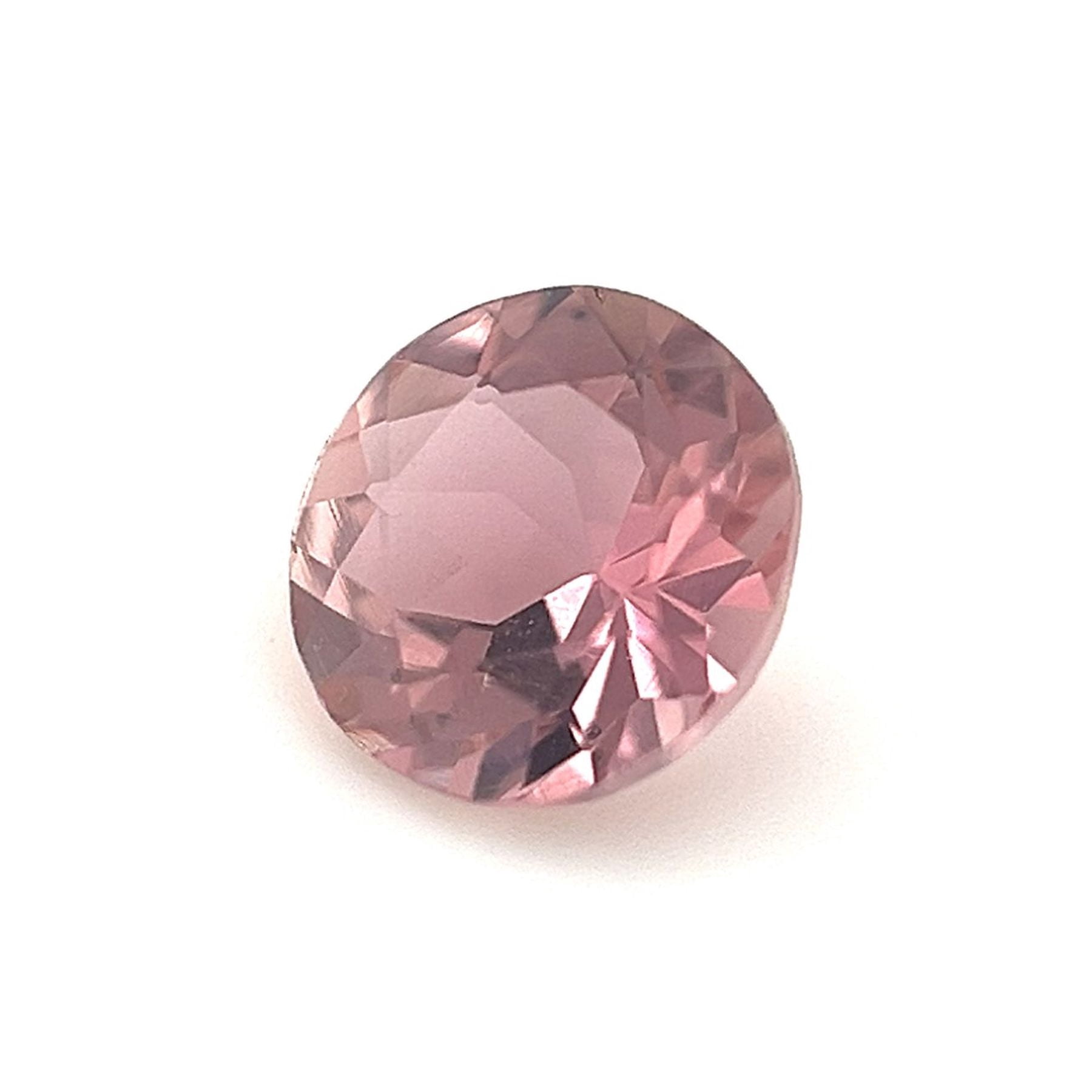 Certified Natural 1 Carat Pink Tourmaline Round Shape Brilliant Cut 6 mm Loose Gemstone October Birthstone