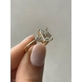 thumbnail image 2 of Emerald Cut Diamond 2 CT Engagement Ring 14K Gold Moissanite Diamond Anniversary Gift Ring, 2 of 4