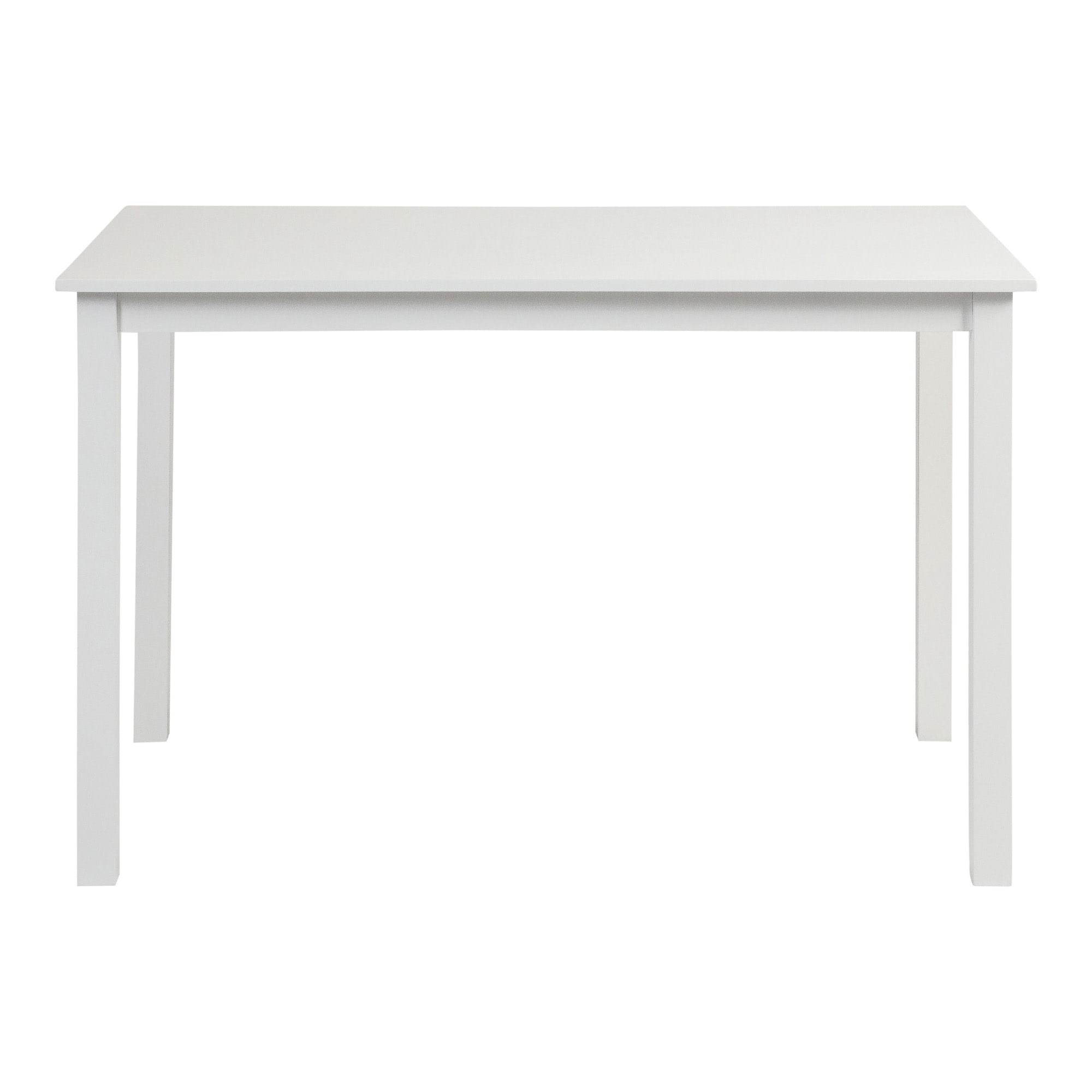Walker Edison 5-Piece Solid Wood Farmhouse Dining Set - White/Grey