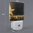 thumbnail image 2 of Sikiie Gold Glittering Stars Led Night Light, Warm White,Cool White Lights for Bathroom,Hallway,Bedroom, Kids Room-EU, 2 of 7