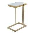 thumbnail image 2 of Moe's Home Collection Sulu Contemporary Marble C Table in White, 2 of 4