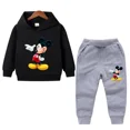 thumbnail image 3 of Conjunto de sudadera con capucha para niños, ropa para niños, ropa para bebés, suéteres casuales con capucha de Mickey, sudadera con capucha y pantalones, 2 piezas/conjunto, 2 a 14 años, 3 of 5