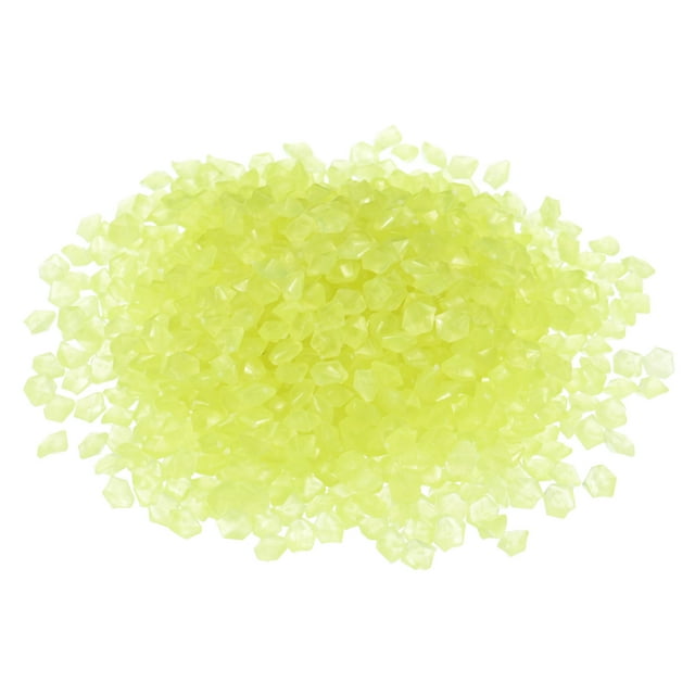 Uxcell 5000 Pack Glow Rocks 0.12''-0.2'' Glow Pebbles Decoration in the Dark Luminous Stones Decor DIY Decorative Yellow