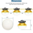 thumbnail image 4 of SJPACK 100FT 10 LED Construction String Lights, 100W LED Temporary Lighting,IP65 Weatherproof Super Bright Industrial Grade Work Lights, 4 of 7