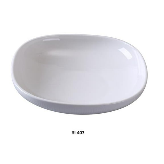 7 in. Siena Porcelain Square Bowl, Bone White - 16 oz - Pack of 24