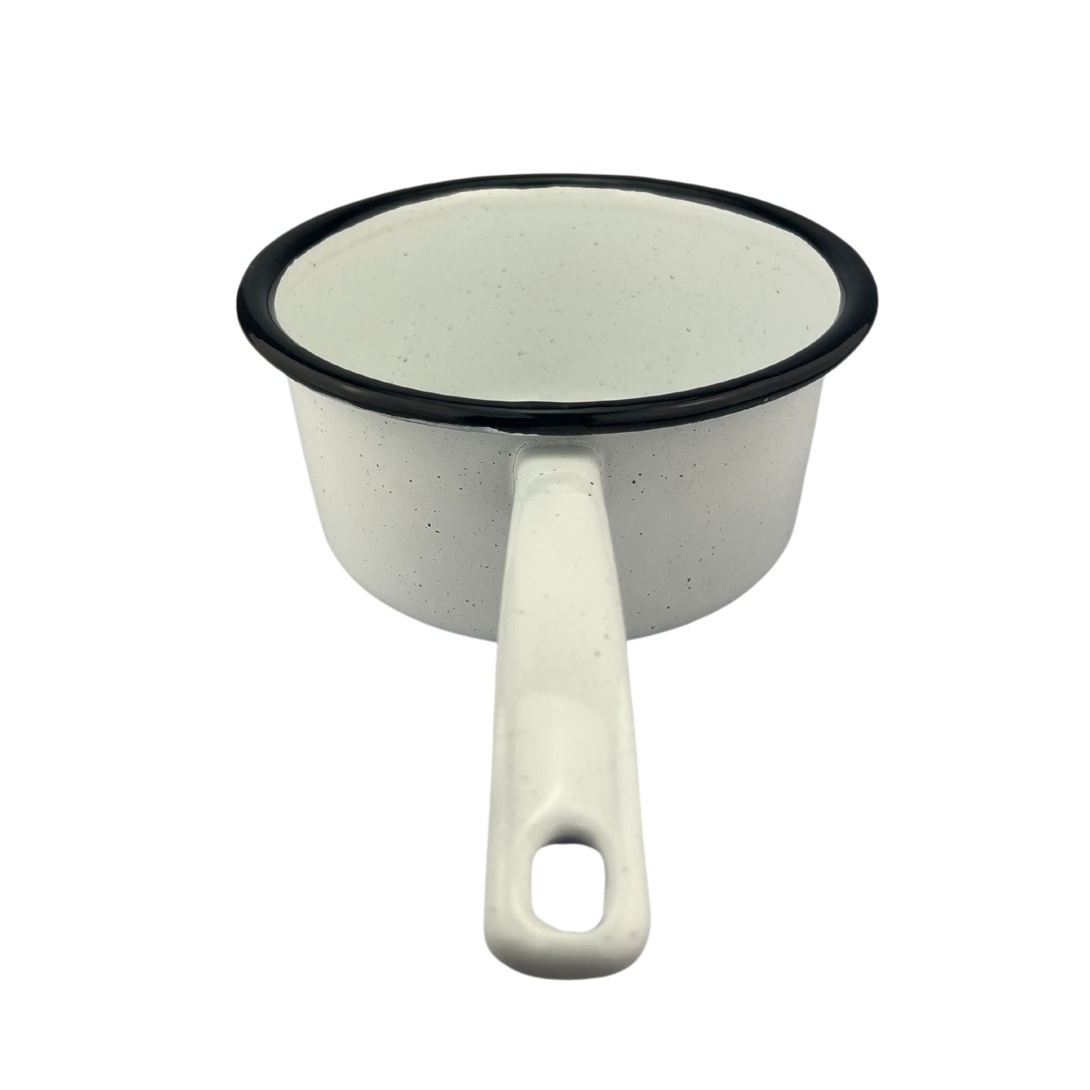 Cocina Criolla Enamel Saucepan 1 Qt, White