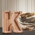 thumbnail image 4 of SDNall Personalized Wooden Name Money Box Wooden Deposit Box Twenty Six English Letters, 4 of 9