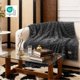 thumbnail image 4 of Manta Bedsure Waffle, gris oscuro, 130 x 150 cm, GentleSoft, 4 of 8