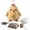 Yellow, variant on DIY Patchwork Animal Sewing Kit, Handmade Fabric Craft for Adults, 3D Cute Animal Stuffed Toy Making Set for Beginners, 3.9 Inches