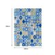 thumbnail image 2 of Cortina de Decorativa, Decoración ma de Celebración , Juego de Decoración de Baño Ganchos, 71 `` X Cuadrícu azul Macarena Cortina de baño impermeable, 2 of 8