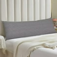 thumbnail image 2 of Striped Body Pillow Cover White and Black Stripe Long Pillowcase with Zipper Black and White Stripes Printed Pillow Covers Soft Cushion Cover Cases Decorative Bedding Pillow Case for Bed,Sofa,20"x54", 2 of 6