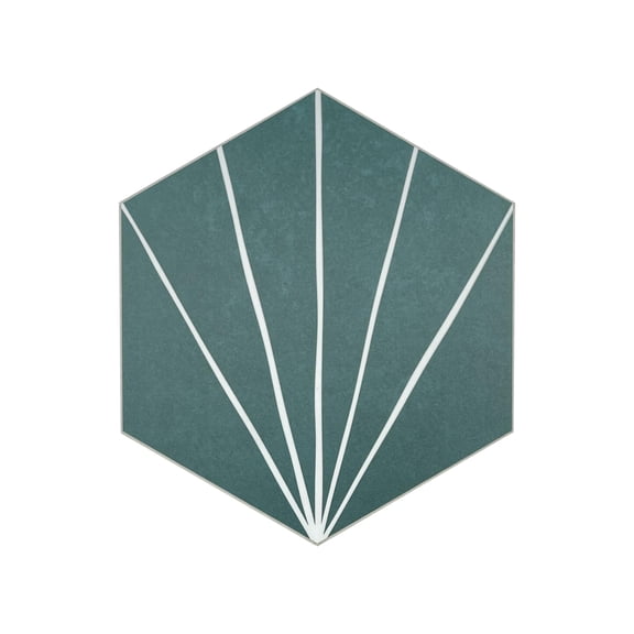 INNO STICKERS 6"x7" Peel and Stick Backsplash Tile Sticker,Flower Vintage Self-Adhesive Wall Tile for Living Room,Kitchen,Bathroom(Green,1)