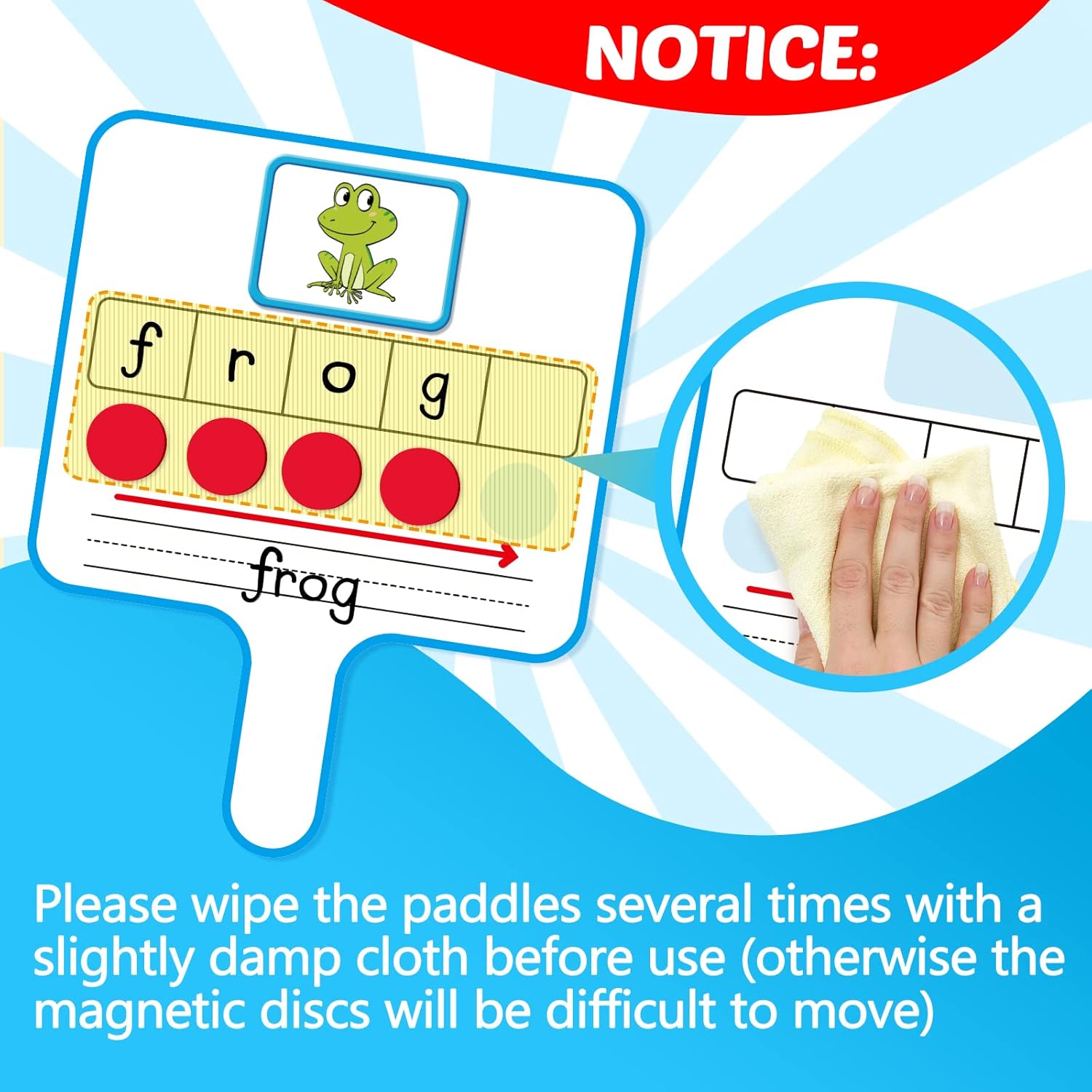 Phonemic Awareness,Speech Therapy Magnetic Dry Erase Board Phonics Game, Elkonin Box Preschool Kindergarten Classroom Must Have,Letter Sound Science Reading Manipulative Homeschool Supplies