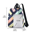 thumbnail image 3 of FORMRS Women's Travel Backpack Purse Anti-Theft Hidden Pockets Casual Shoulder Bag, Green Stripes, 3 of 7