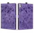 thumbnail image 2 of FJLBDE Case for Lenovo Tab M9 9.0 Inch 2023 Released TB-310FU with Stand, Card Slot, Embossed Cat PU Leather Cover, Purple, 2 of 7