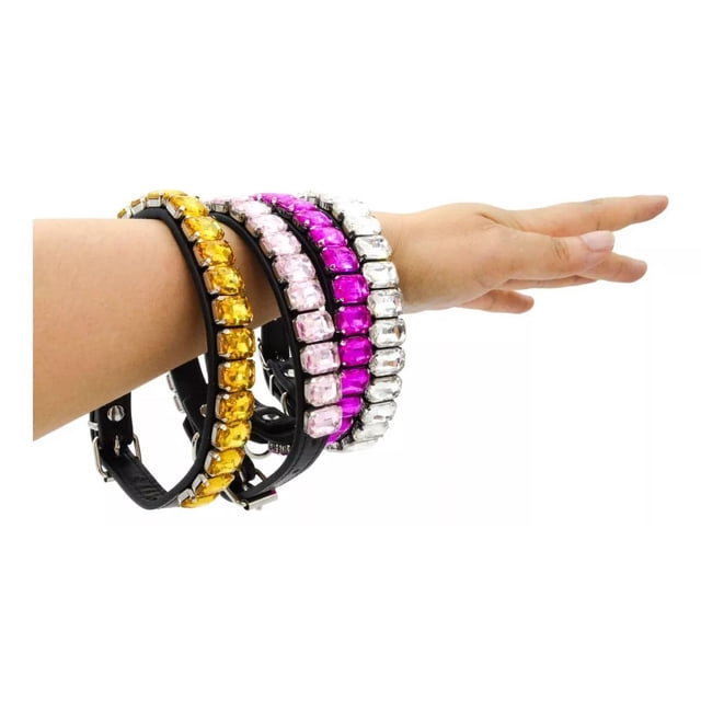 Collares De Cadena De Cuero Ajustables Para Perros Pequeños