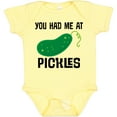 thumbnail image 3 of Inktastic You Had Me at Pickles Boys or Girls Baby Bodysuit, 3 of 5