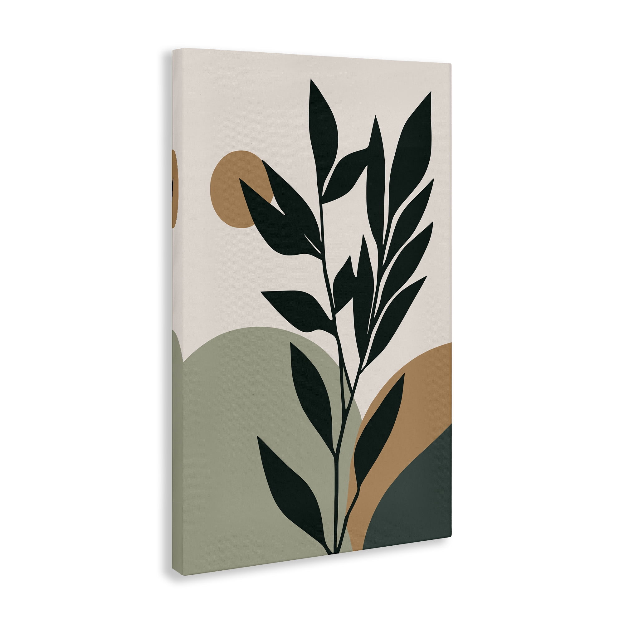 Stupell Industries Earthy Tropical Botanicals Plants & Flowers Painting Wrapped Canvas Art Print Wall Art, 24 x 36