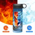 thumbnail image 6 of Disketp Mountain Cottage In Snow 18oz Sports Insulated Kettle With Straw Insulated Water Bottle For Running Hiking Cycling Climbing Man'S Womens Sports Water Bottle, 6 of 8