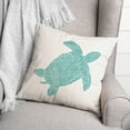 thumbnail image 3 of Creative Products Patterned Sea Turtle Teal 18x18 Spun Poly Pillow, 3 of 3
