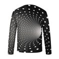 thumbnail image 4 of Aimik Men's Christmas Shirt Long Sleeve Crewneck Ugly 3D Xmas Tree Graphic Casual T Shirt Pullover Sports Tops Blouses-Black XXL, 4 of 5