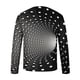 thumbnail image 4 of Blusas y camisas de manga larga con cuello redondo para hombre, estilo casual, cuello redondo, manga larga, camiseta estampada de Halloween, blusa de poliéster para hombre., 4 of 5