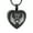 Black, variant on Always in My Heart Wings Print Heart Urn Pendant Memory Necklace for Cremation Ashes Holder Memorial Jewelry