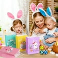 thumbnail image 4 of Ydojg Easter Cute Bunny Holiday Party Gift Packaging Portable Gift Bag Color Kraft Paper Tote Bag Easter Gift For Boys Girls, 4 of 6