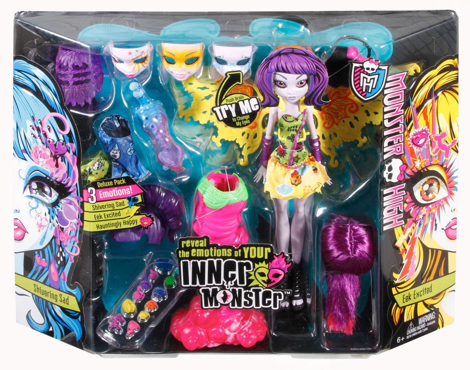 Emballage de luxe Monster High Inner Monster - Shivering Sad, Eek Excited, Hauntingly Happy