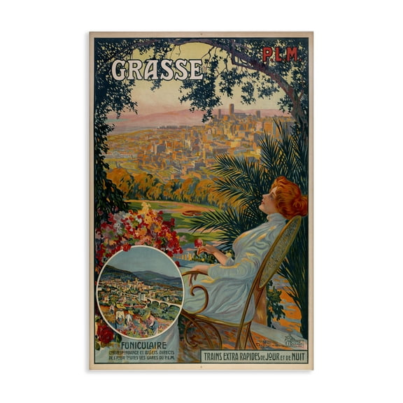 Stupell Industries Victorian Vintage Grasse Advertisement Canvas Art, 16 x 24, by Marcus Jules