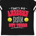 thumbnail image 4 of Inktastic That's My Awesome Sister out There with Softballs Boys or Girls Toddler T-Shirt, 4 of 5