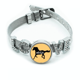 thumbnail image 1 of Mustang Run Silent Pulsera pulsera pulsera de cristal amor pulsera ajustable, 1 of 2