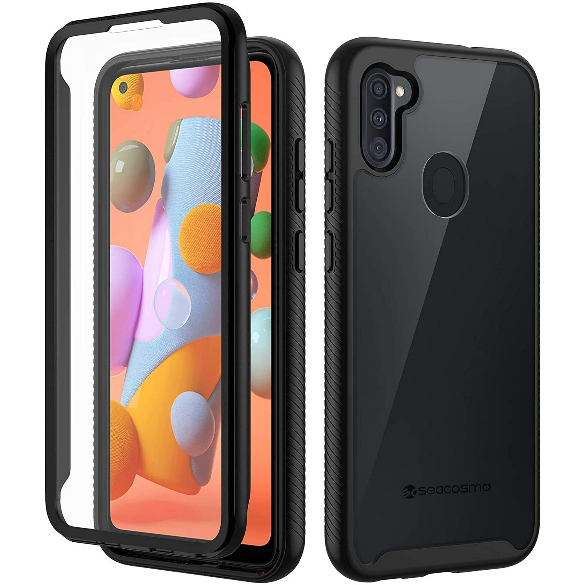 Samsung A11 Case, [Built-in Screen Protector] Full Body Clear