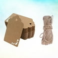 thumbnail image 4 of MLINS Kraft Paper Tags for Display Use Brown Color with Hole for Hanging Decoration 50 Pieces, 4 of 8
