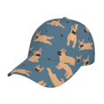 thumbnail image 3 of Qekee French Bulldog Yoga for Unisex Classic Polyester twill fabric Baseball Cap Soft Unconstructed Adjustable Size, 3 of 9