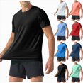 thumbnail image 4 of NIEWTR Men's T Shirt Short Sleeve Crew Neck T-Shirt Casual Summer Classic Basic Tee Shirts（Black,3XL), 4 of 8