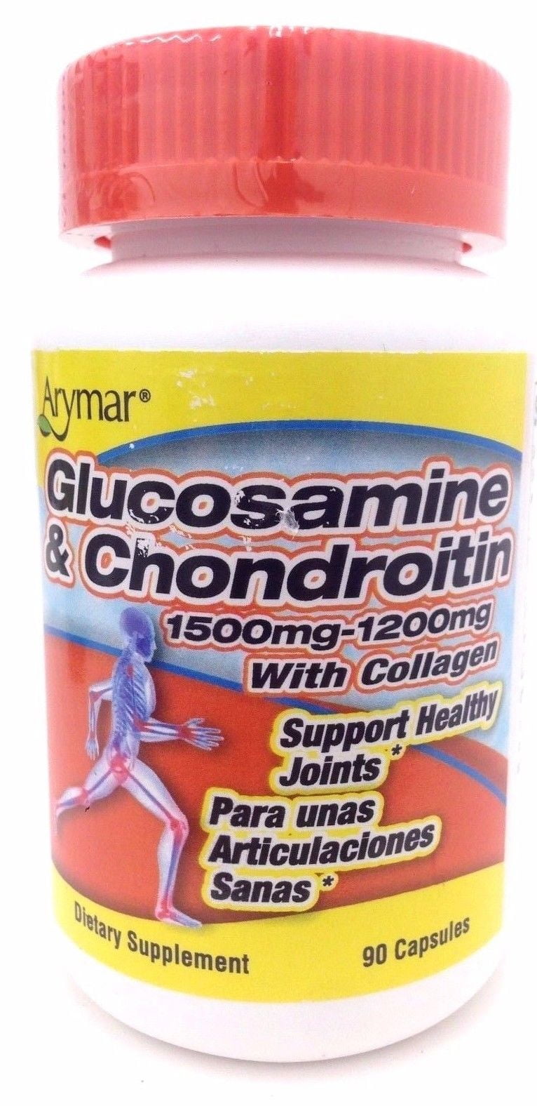 GLUCOSAMINE & CHONDROITIN 1500MG1200MG WITH COLLAGEN 90 CAP