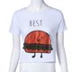 thumbnail image 1 of Camiseta con estampado divertido para mujer, camiseta de algodón con mejores amigos, camiseta de manga corta Sweethay FS4049-08, 1 of 2