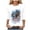 Light Gray, variant on vigerkar 250 Anniversary USA 3/4 Sleeve Shirt for Women 250th Patriotic Shirts Casual American Flag and Stars Print Shirt (Light Gray, L)