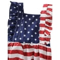 thumbnail image 4 of Baby Girl 4th of July Outfits, Sleeveless Backless Ruffle Romper with Headband Set 6M 9M 12M 18M, 4 of 8