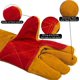 thumbnail image 3 of 1 par de guantes de soldadura de cuero, guantes extralargos, guantes de protección de trabajo resistentes al calor extremo, 3 of 5