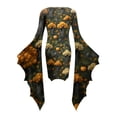 thumbnail image 5 of Likimi Hallowmas Dress For Women Dress Up Flared Sleeve Cartoon Print Stage Show Halloween Costumes For Performance Fashionable Cosplay Dresses Size L, 5 of 5