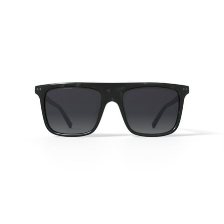 Prive Revaux Men's Rx'able Fashion Polarized Sunglasses, 'The Ollie', Flat-top, Havana, 55-17-150