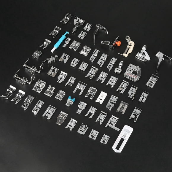 Piezas de máquina de coser Ecomeon 62 piezas prensatelas compatibles con Brother Babylock Singer Janome Elna Toyota New Home Simplicity Necchi Kenmore