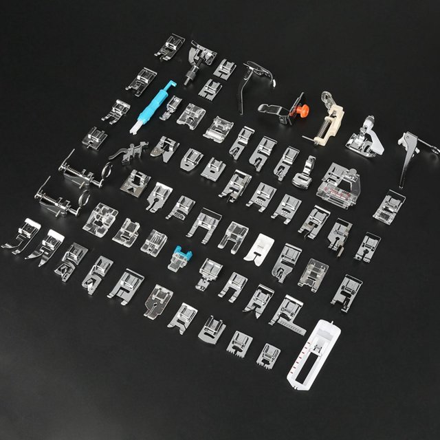 Piezas de máquina de coser Ecomeon 62 piezas prensatelas compatibles con Brother Babylock Singer Janome Elna Toyota New Home Simplicity Necchi Kenmore