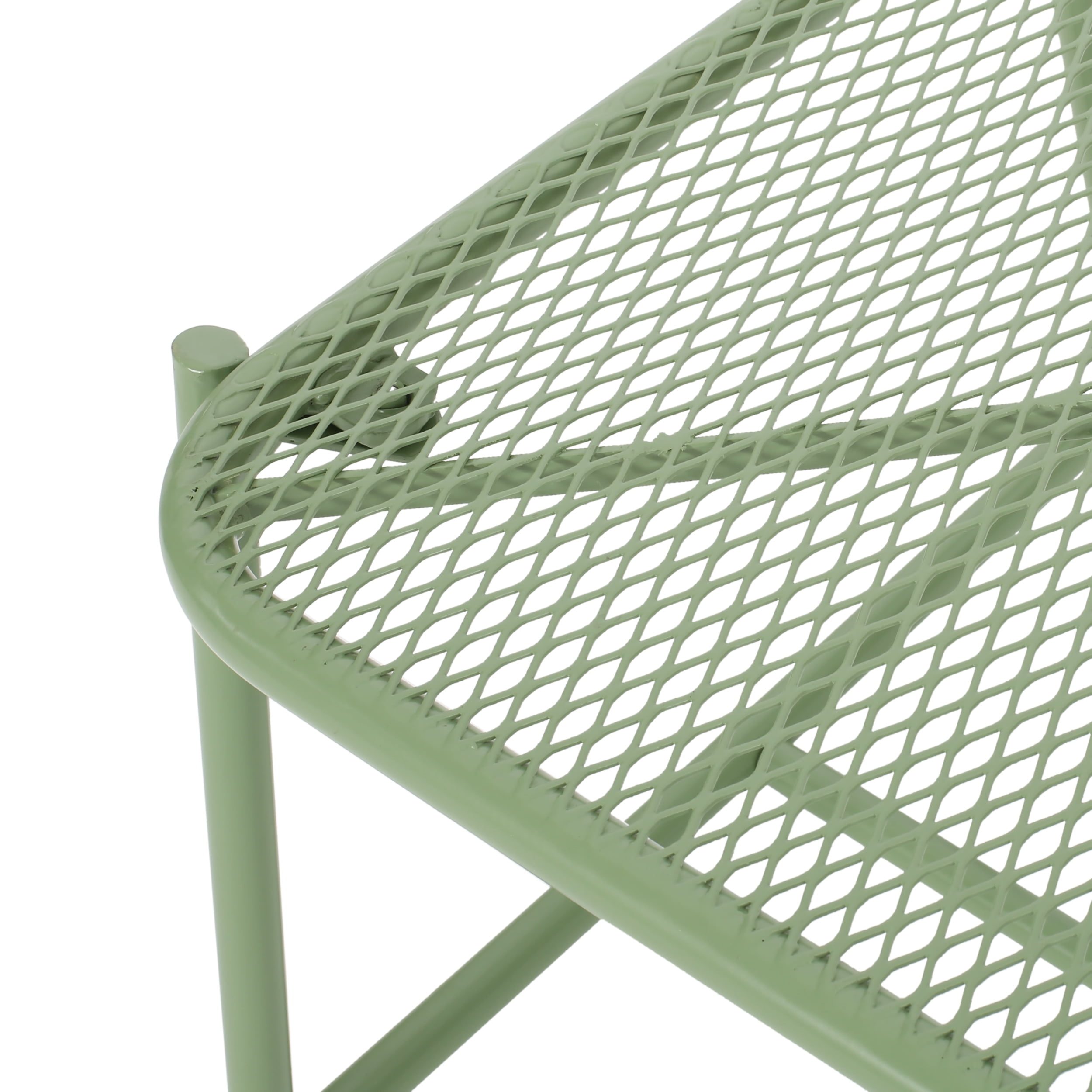 Sajan Outdoor Modern 2 Seater Chat Set, Matte Green