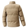 thumbnail image 5 of Maoxin Mens Tops Fashionable Men's Solid Color Long Sleeve Hoodless Casual Outwear Jackets Khaki 3XL, 5 of 5