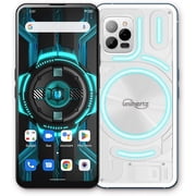 Unihertz Luna, 8GB 256GB Transparent Back Designed Light-Emitting 4G Smartphone 108MP 5000 mAh Android 12 Phone White