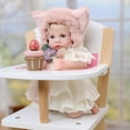 thumbnail image 4 of Sombrero Reborn Baby Doll Cloveray de 30 cm con forma de zorro rosa para niña, 4 of 6